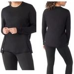 Smartwool Active Crew Neck Shirt Merino Long Sleeve Lightweight Black Small Photo 1
