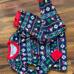 Hanna Andersson 100% Organic Cotton Christmas Gnome Elf Pajama 2 Piece Set Blue Photo 0
