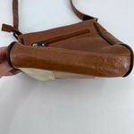 Mouflon Sacs Canada color block leather shoulder bag crossbody‎ patchwork boho Brown Photo 6