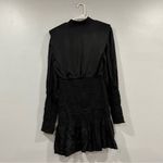 Farm Rio  Black Heart Cutout Satin Dress XS Photo 2