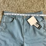 Boohoo π¦ NWT Blue Denim Frayed Bottom Highrise Skinny Jeans Size 8 Photo 6