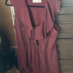 Amanda Uprichard  mini dress ruffle front layered purple plum L large Photo 4