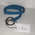 Vera Bradley  Lanyard in Bahama Bay (Solid Blue) BNWT Silver Color Metal 18.5” Photo 3