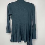 Apt. 9 GREEN RIBBED LONG SLEEVE SOFT LIGHTWEIGHT CARDIGAN SMALL Photo 1