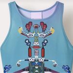 MARY KATRANTZOU x Adidas Teal Bodysuit Size XS Limited Edition Collaboration Blue Photo 8