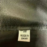 7 For All Mankind  VEGAN FAUX LEATHER EASY SLIM PANT IN BLACK Sz. 28 Photo 4