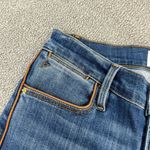 frame denim  Le High Skinny Side Seam Piping Bonhill Jeans Blue Size 25 Photo 4