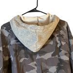 Supplies  Gray Camo Cotton Blend Hooded Full Zip Front Jacket Women Sz S Photo 10