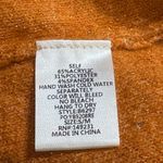 Kori  Sparkle Orange Hooded Sweater,Size S Oversized Photo 6