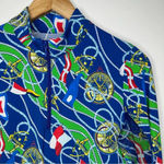 Gottex G Lifestyle Nautical UPF 50+ 1/4 Zip Golf Tennis Long Sleeve Top Size M Photo 1