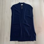 KINROSS CASHMERE navy blue oversized vest sweater L Size L Photo 1