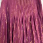 Soft Surroundings purple gold metallic bubble hem midi skirt xs Photo 2