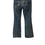 7 For All Mankind boot cut distressed bejeweled denim jeans Excellent Like New! Photo 7
