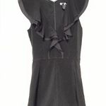 AQUA  black v neck ruffle romper size small new Photo 0