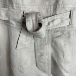 Calvin Klein Women’s Khaki Linen Blend Tie Waist Button Down Midi Dress, size 12 Photo 8