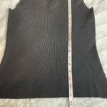 Merona  Medium Ribbed Black Sleeveless V Neck Tank Top‎ Blouse Neutral Work Shirt Photo 4
