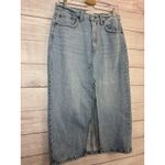 Abercrombie & Fitch Denim Skirt Womens Blue High Rise Front Slit Midi NWT SZ 30 Photo 2