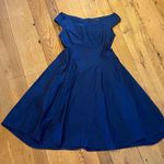 Elm By Matthildur Nylon Full Circle Dress Iridescent Midnight Blue Size 2 Photo 0