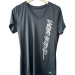 Under Armour  Loose Fit  Gray V-Neck Short Sleeve T-Shirt Women's Medium Photo 5