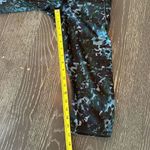 Lululemon Top Speed Crop Leggings Blue Floral Moisture Photo 7
