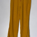 Anthropologie ‎ Yellow Textured Polka Dot Pull On Straight Leg Pants XS Photo 0