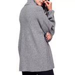 Free People Softly Structured Knit Turtleneck Oversized Gray Sweater Size XS Photo 3