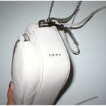 DKNY NWT New Womens Gray Stone Cross Body Bag Handbag Logo Silver Leather Chain Photo 3