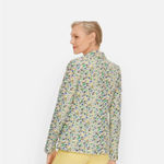 Talbots  14 Cotton Ditzy Floral Blazer Photo 1