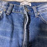ZARA Light Wash Distressed Denim Bermuda Shorts Photo 2