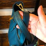 Marc Jacobs Teal Top Handle Oversized Crossbody Leather Tote w Gold Hardware Photo 8