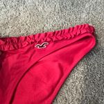 Hollister Ruffled Waistband Bikini Tankini Bottoms Women's Size Medium Red Photo 1