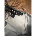 Motel Rocks  denim print mesh asymmetrical dress Photo 2