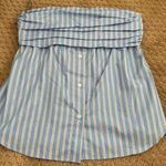 ZARA Striped Strapless Top Photo 0