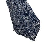 Patons of Peace Navy White Floral Print Spaghetti Strap Maxi Dress Size L Blue Size L Photo 2