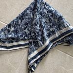 Loro Piana Scarf Stole Wrap Womens Blue Cashmere Silk Blend Italy Luxury Classic Photo 0