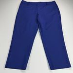 Eloquii  Kady Fit Double Weave Ankle Pant 26” Inseam Royal Blue Size 18 Short Photo 13
