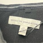 Dress the Population  Bailey Sequin Dress Womens‎ XS Black Gold Bodycon Midi NWOT Photo 3