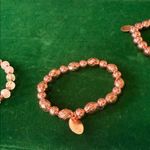 Elegant Rose Gold Beaded Bracelet Set Photo 3