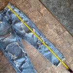 American Eagle Highest Rise Mom Jean Denim Heavily Distressed Size 2 Short Photo 4