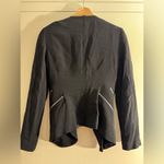 ZARA  women’s black moto blazer with double zipper detail medium Photo 5