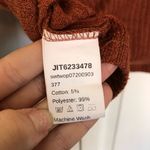 Rust Orange Ribbed Cropped Sweatshirt and Jogger Set Size M Size M Photo 10