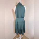 Paige  Cayman Sleeveless Tie Waist Satin Jacquard‎ Minidress Size Small Photo 5