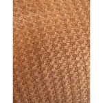 Tickled Teal  the Aubrey cardigan orange waffle texture, side length size large Photo 8