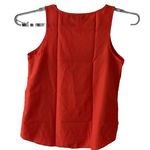 Attention  Womenorange Sleeveless Blouse With Silver Triangles  Size Medium‎ Photo 7