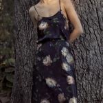 Vince Painted Rose Satin Slip Skirt in Petal Glow Photo 7