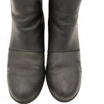 Sorel Women's Joan of Arctic Black Wedge II Leather Chelsea Heels Boots Size 10 Photo 3