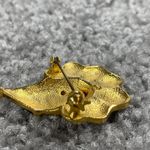 Creepy Clown Pin Brooch Gold Tone Enamel Hat Ruffled Red Collar Smiling Vintage Photo 5