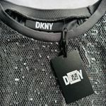 DKNY ★ NWT Sequin Long Sleeve Top - Silver/Gray ★ Photo 3
