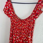 Faithfull the Brand  Red Floral Puff Sleeve Jumpsuit Size 4 Photo 14