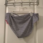 Xhilaration  Women's Navy Blue White Stripe Cheeky Bikini Bottom Size 2X Photo 12